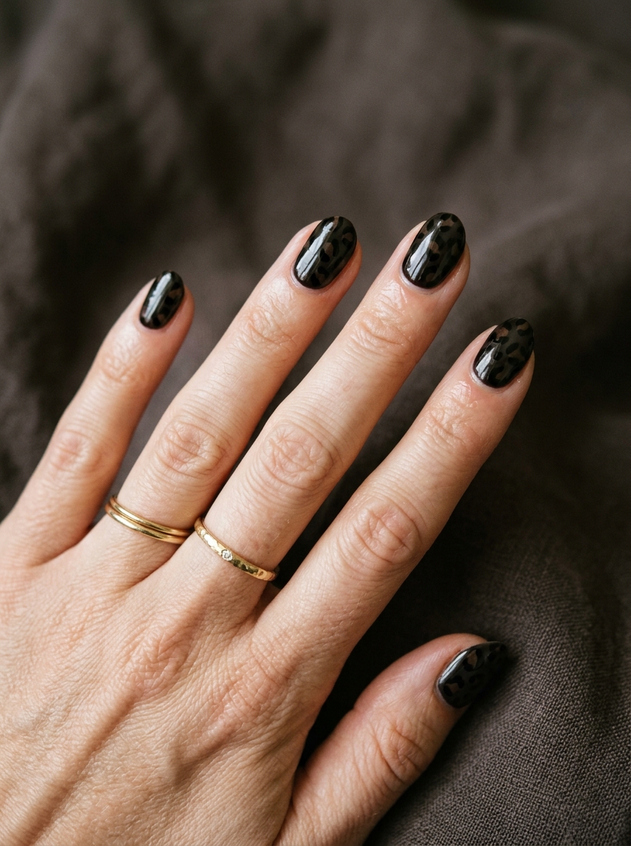 Dark Leo Nails als Leo Nägel Inspiration 2026